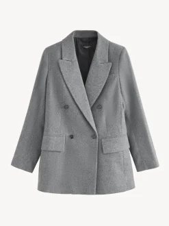 Grijs - Tabitha Simmons X Next Wool Blend Double Breasted Blazer
