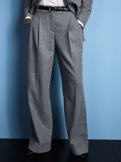 Grijs - Tabitha Simmons X Next Wool Blend Wide Leg Trousers