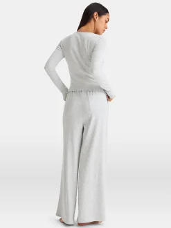 Grijs - TALA Sleep Lounge Henley Long Sleeve Pyjama Top
