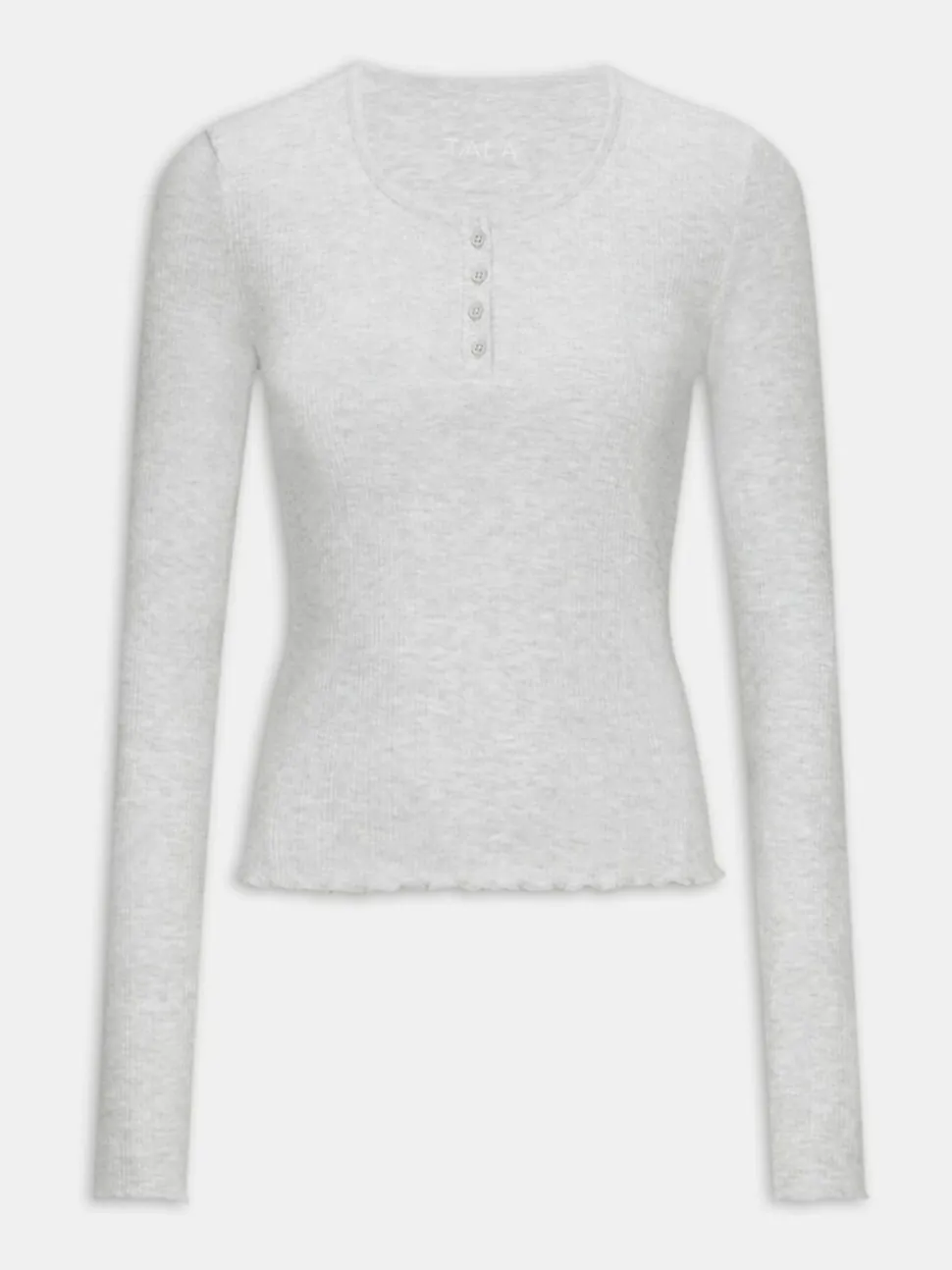 Grijs - TALA Sleep Lounge Henley Long Sleeve Pyjama Top