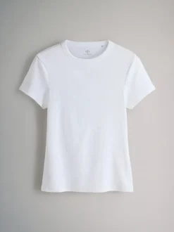 Grijs - The Set 5 Pack Korte Mouw Geribd T-shirt