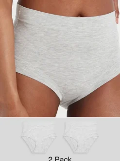 Grijs - Ultimate Comfort Knickers 2 Pack
