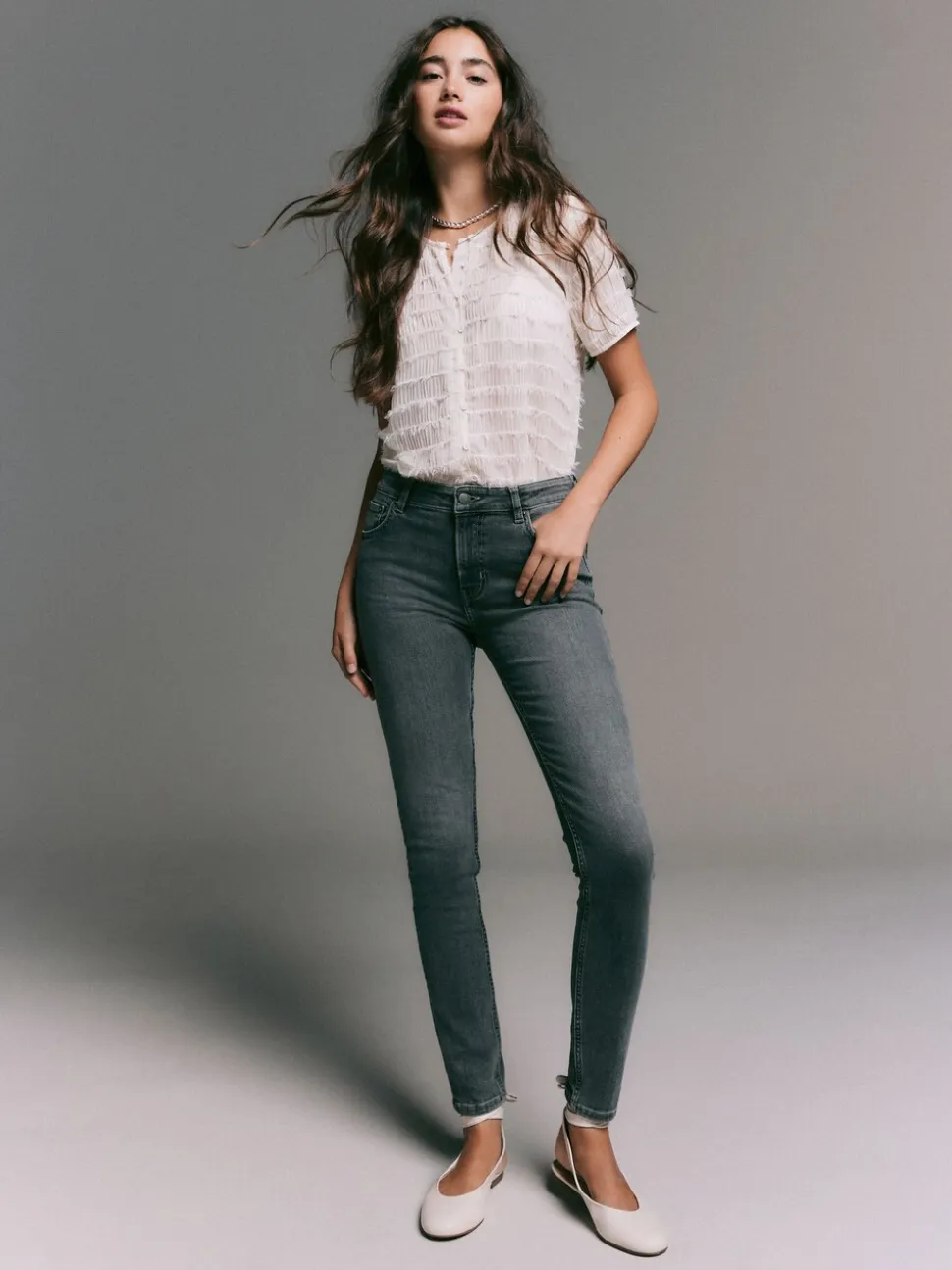 Grijs denim - Superzachte skinny jeans
