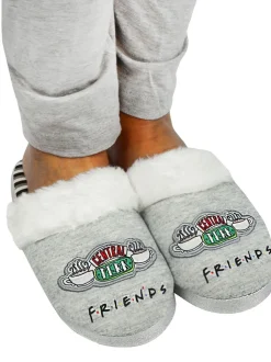 Grijs Friends - Vanilla Underground winterse pantoffelmuiltjes voor dames