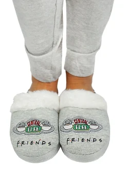 Grijs Friends - Vanilla Underground winterse pantoffelmuiltjes voor dames