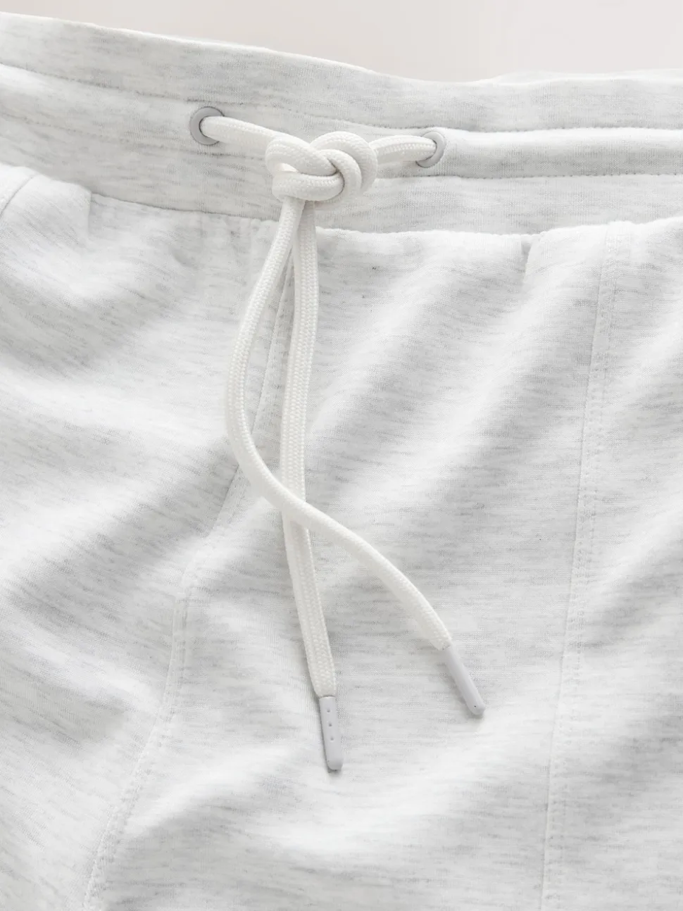 Grijs gemêleerd - Premium jersey joggingbroek met wijde pijpen