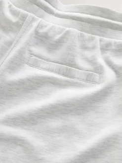 Grijs gemêleerd - Premium jersey joggingbroek met wijde pijpen