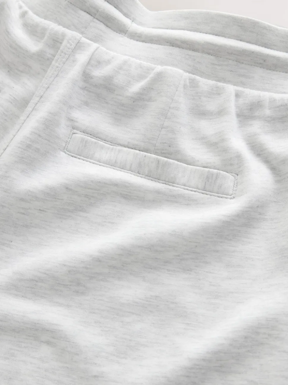 Grijs gemêleerd - Premium jersey joggingbroek met wijde pijpen
