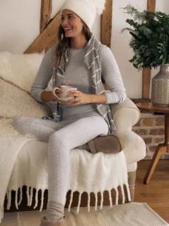 Grijs gemêleerd - Thermal Maximum Warmth Cosy Pointelle Leggings