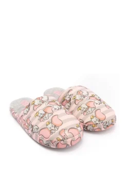 Grijs met Dombo - Vanilla Underground winterse pantoffelmuiltjes voor dames