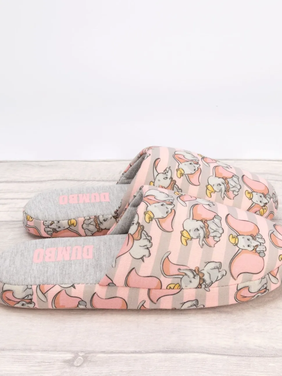 Grijs met Dombo - Vanilla Underground winterse pantoffelmuiltjes voor dames