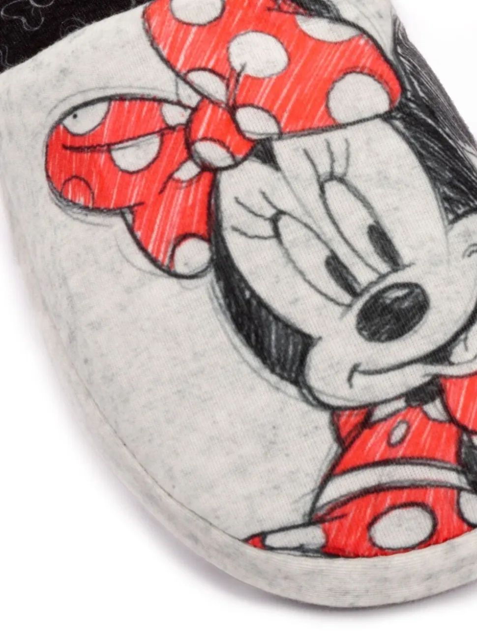 Grijs met Minnie Mouse - Vanilla Underground winterse pantoffelmuiltjes voor dames