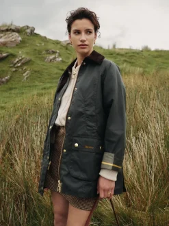 Grijs-groen - Barbour® Modern Beadnell Wax Jacket