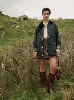 Grijs-groen - Barbour® Modern Beadnell Wax Jacket