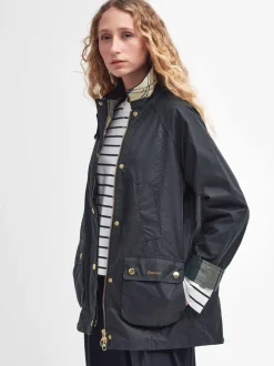 Grijs-groen - Barbour® Modern Beadnell Wax Jacket