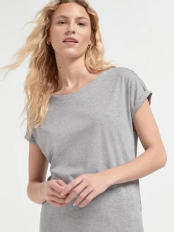 Grijs/wit/zwart/marineblauw/kakigroen - Set van 5 T-shirts met kapmouwtjes