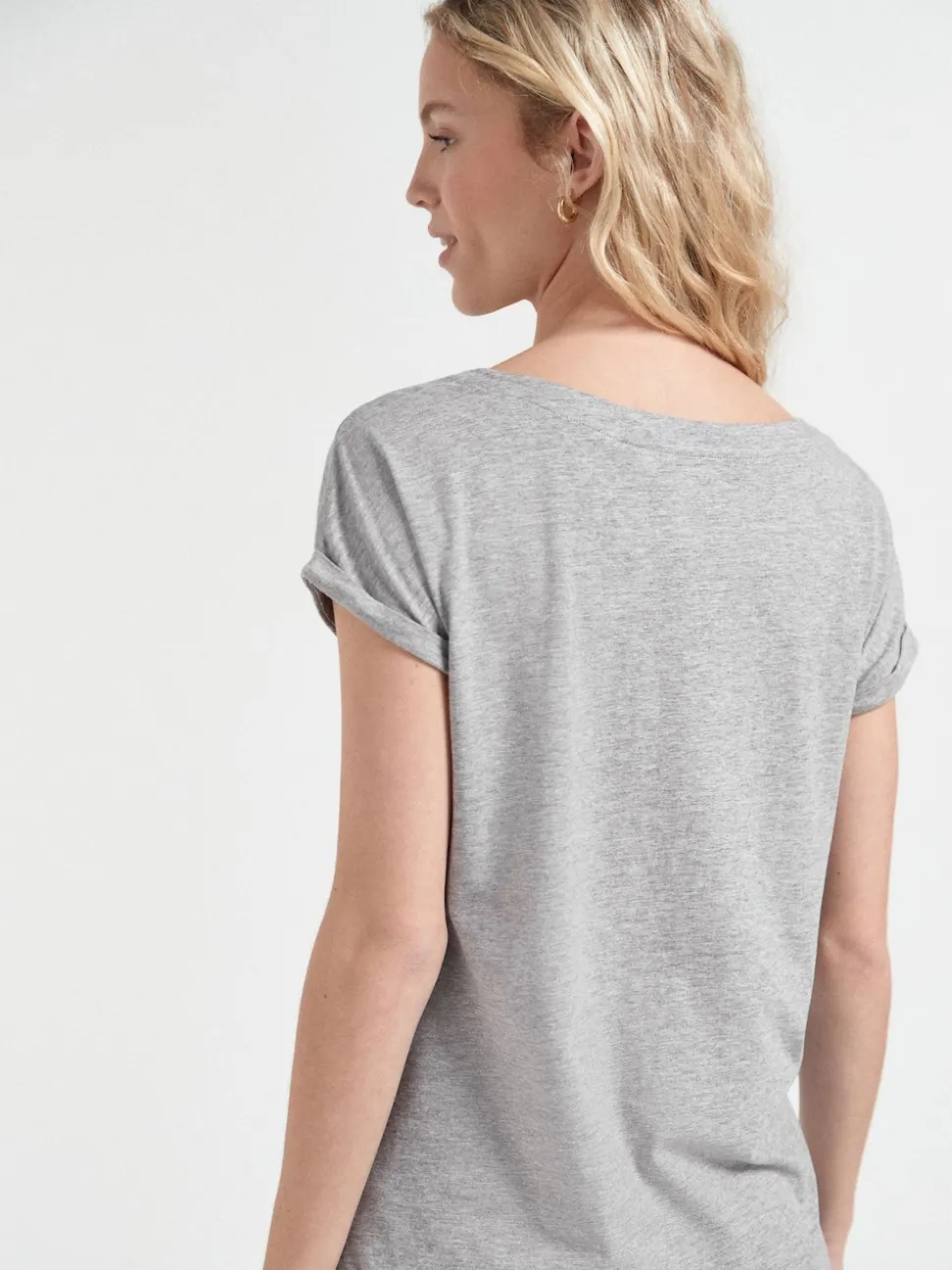 Grijs/wit/zwart/marineblauw/kakigroen - Set van 5 T-shirts met kapmouwtjes
