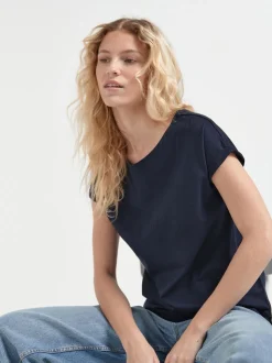 Grijs/wit/zwart/marineblauw/kakigroen - Set van 5 T-shirts met kapmouwtjes