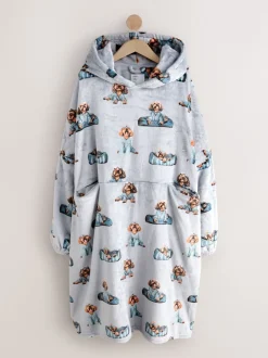 Grijze Charlie the Cockapoo - Oversized dekenhoody