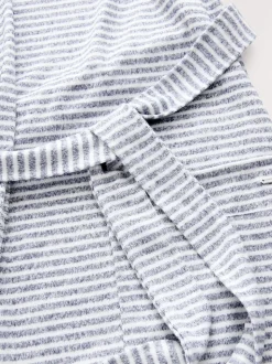 Grijze streep - Cosy Lightweight Dressing Gown