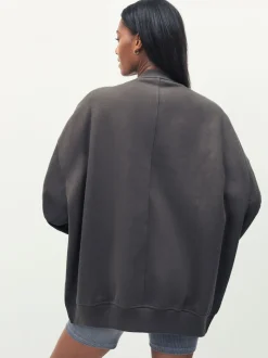 Groen - adidas Originals Essentials Linear Oversized sweatshirt met ronde hals