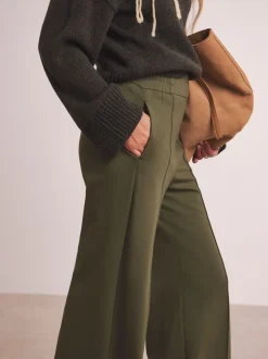 Groen - Anthology By JD Williams - Premium Ponte broek met wijde pijpen