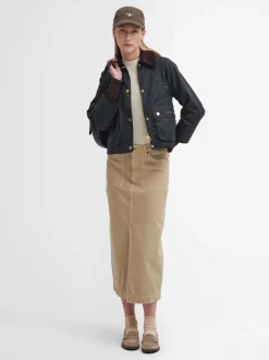 Groen - Barbour® Cropped Beadnell Wax Jacket