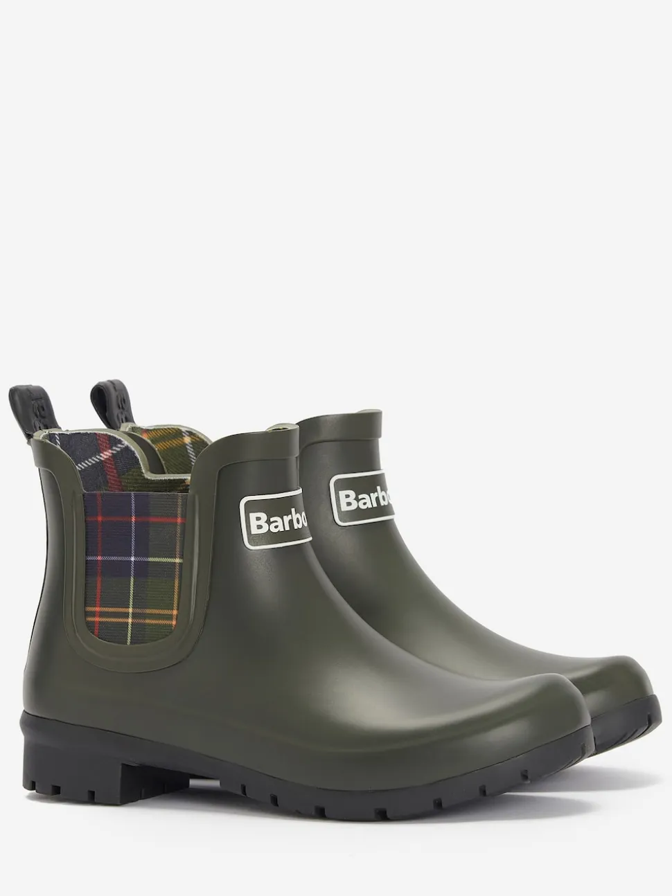 Groen - Barbour® Tartan Check Kingham Chelsea Wellington Boots