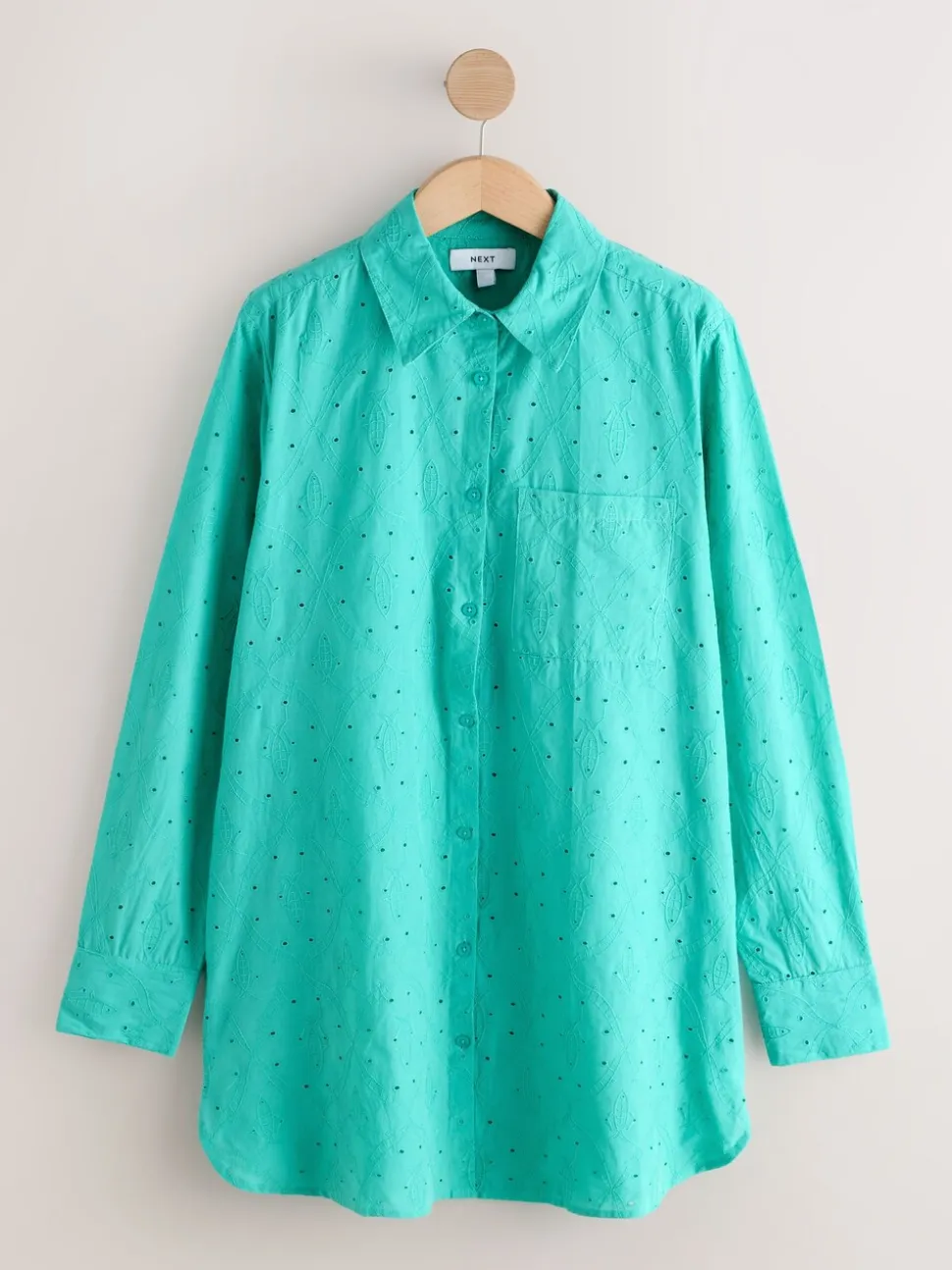 Groen - Broderie shirt