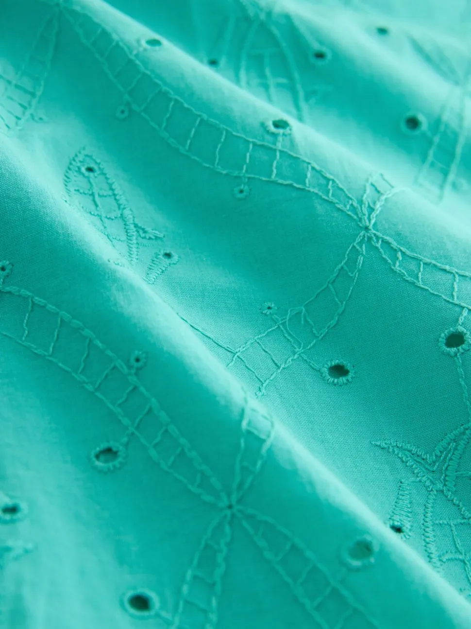 Groen - Broderie shirt