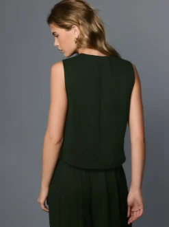 Groen - Button Front Waistcoat