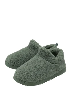 Groen - Dunlop Faux Fur Full Slippers