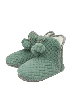 Groen - Dunlop pantoffellaarsjes met wafelmotief voor dames