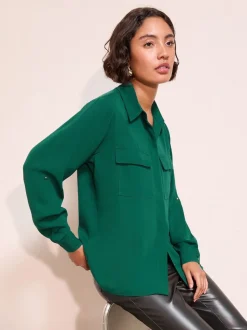 Groen - Friends Like These Tab Sleeve Utility Pocket Shirt