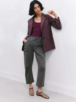 Groen - Hush Cordi Barrel Leg Trousers