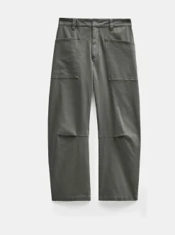Groen - Hush Cordi Barrel Leg Trousers