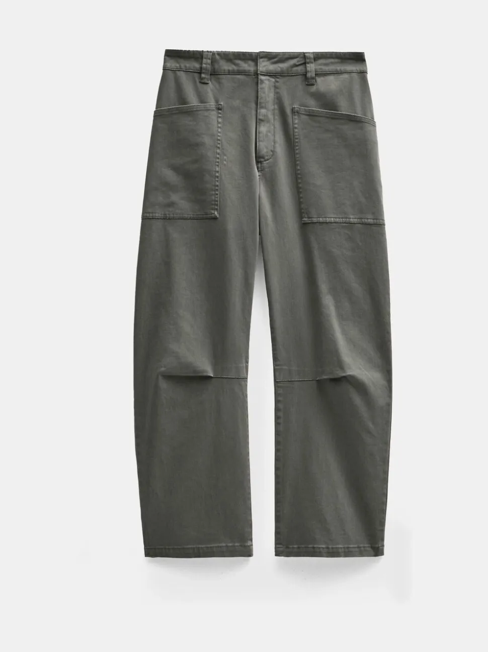 Groen - Hush Cordi Barrel Leg Trousers