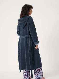 Groen - Hush Donzige kamerjas met capuchon