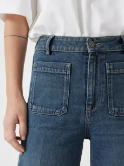 Groen - Hush Rowan jeans met uitlopende pijpen