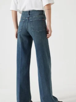 Groen - Hush Rowan jeans met uitlopende pijpen