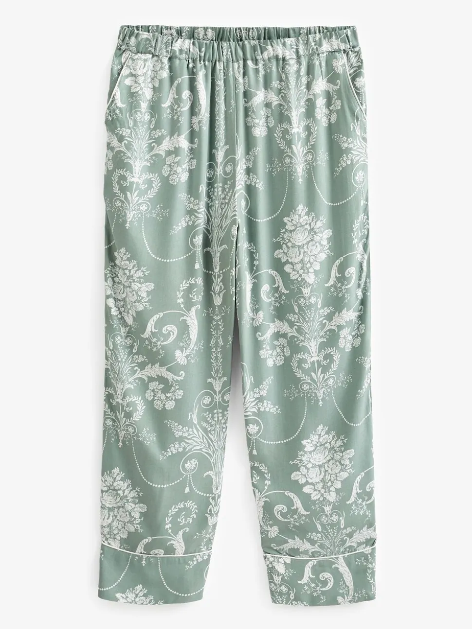 Groen - Laura Ashley Josette pyjama met knopen