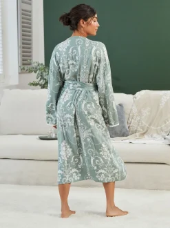 Groen - Laura Ashley Josette badjas
