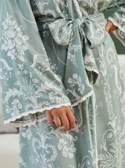 Groen - Laura Ashley Josette badjas