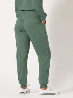 Groen - Long Tall Sally - Joggingbroek met boorden
