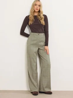 Groen - Long Tall Sally broek met wijde pijpen