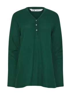 Groen - Long Tall Sally Long Sleeve Waffle Pyjamas Top