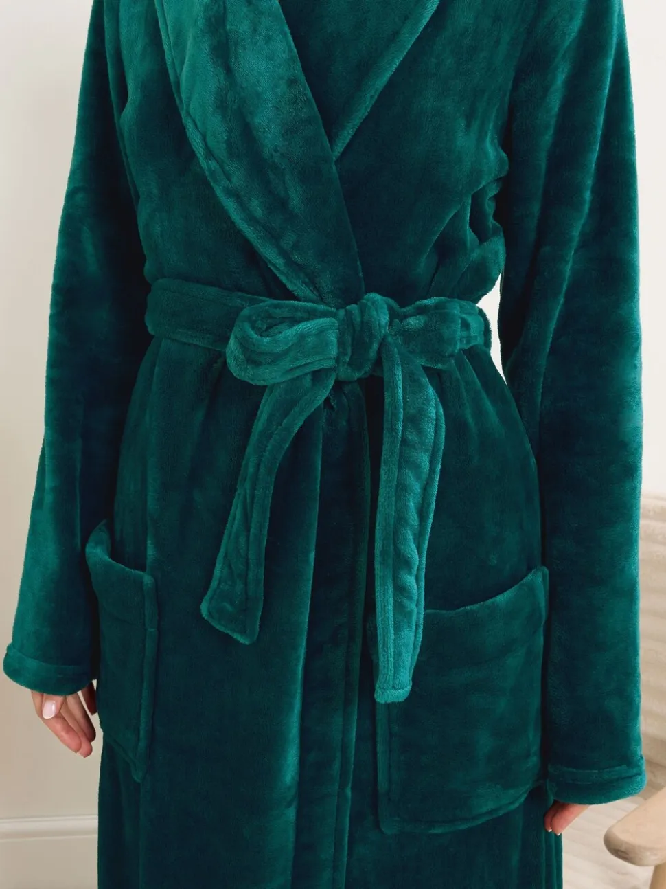 Groen - Long Tall Sally Super Luxe Shawl Maxi Robe