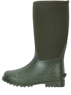 Groen - Mountain Warehouse hoge waterbestendige Mucker laarzen met neopreen voor dames