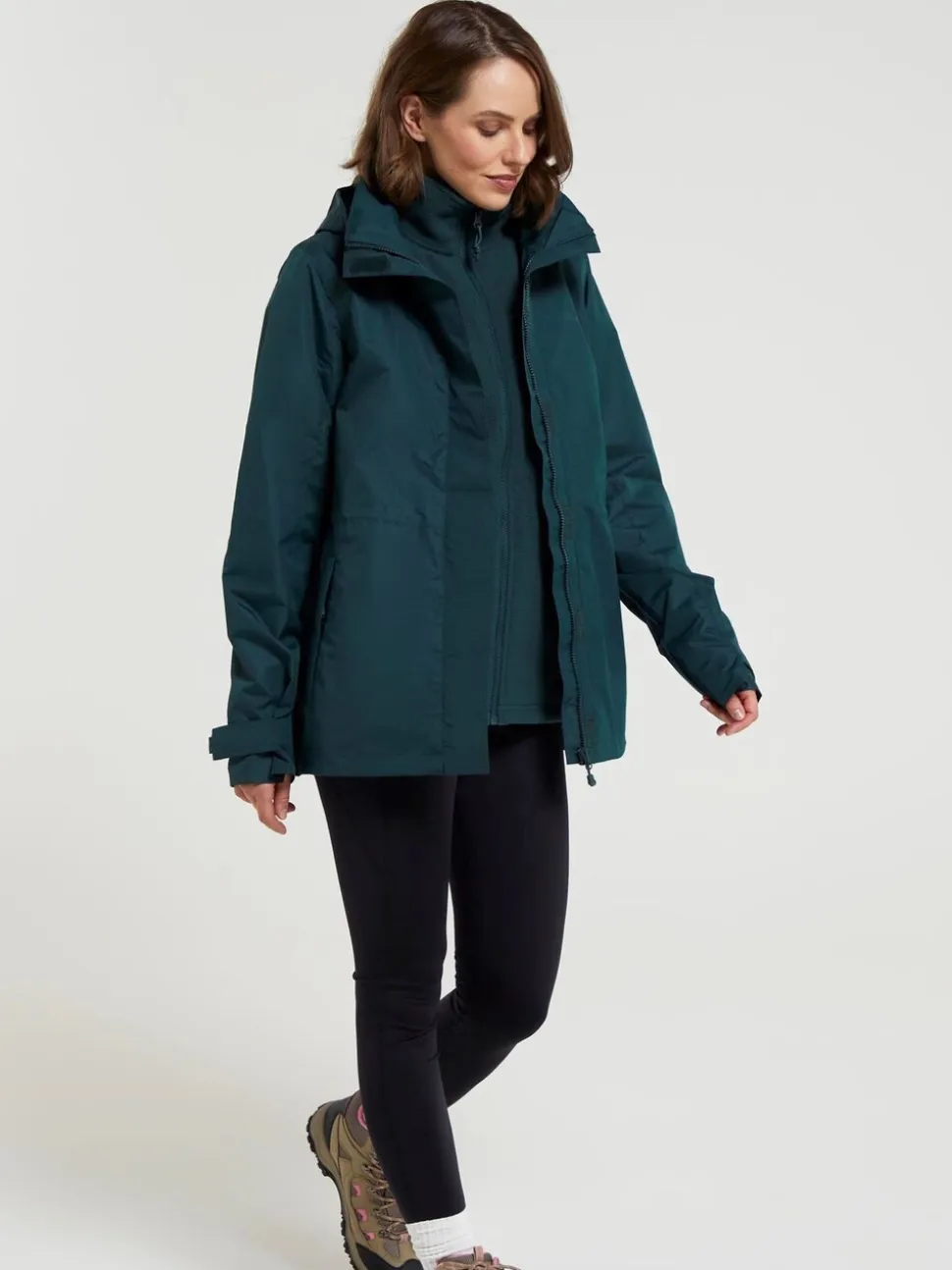 Groen - Mountain Warehouse Womens Fell 3-in-1 Water Resistant Jacket