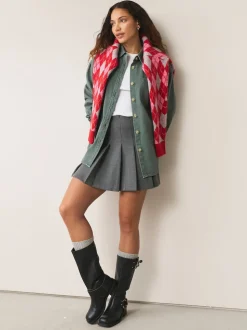 Groen - Oversized denim overhemd